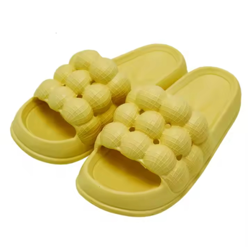 Female summer Lychee bubble outside wear non-slip bathroom bath couple thick bottoming home men’s cool slippers Indoor Slippers